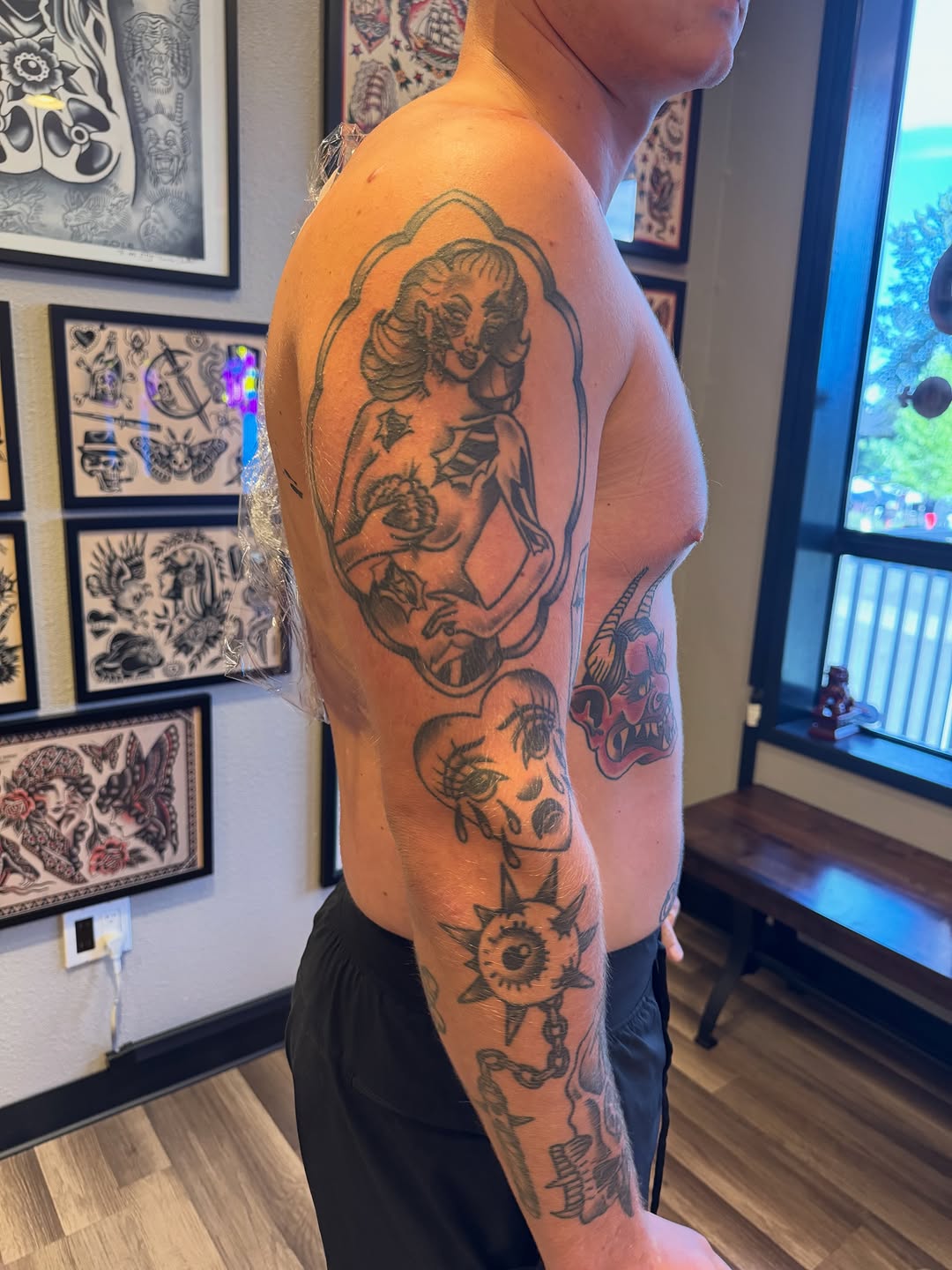 Tattoo by @josselynraetattoo — american_traditional, black_and_grey