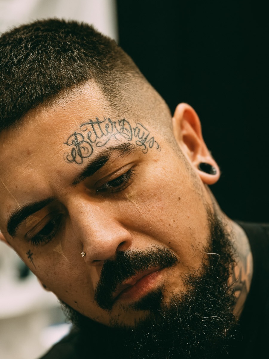 Tattoo by @truly.gloomyink โ lettering_script, chicano