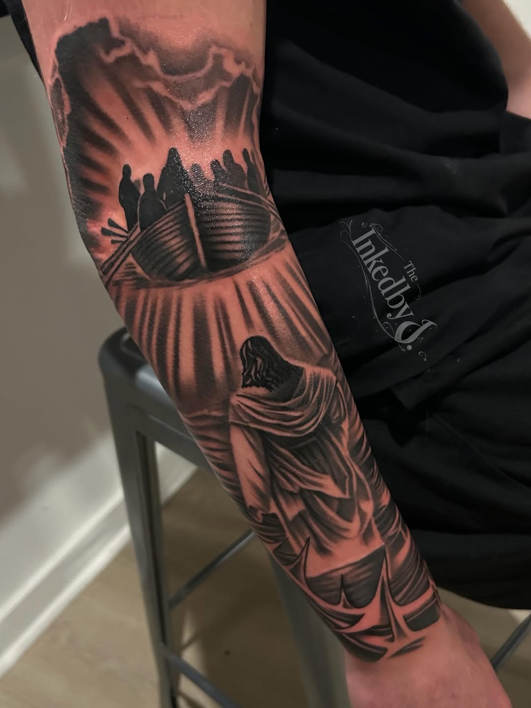 Tattoo by @theinkedbyj โ realism, black_and_grey