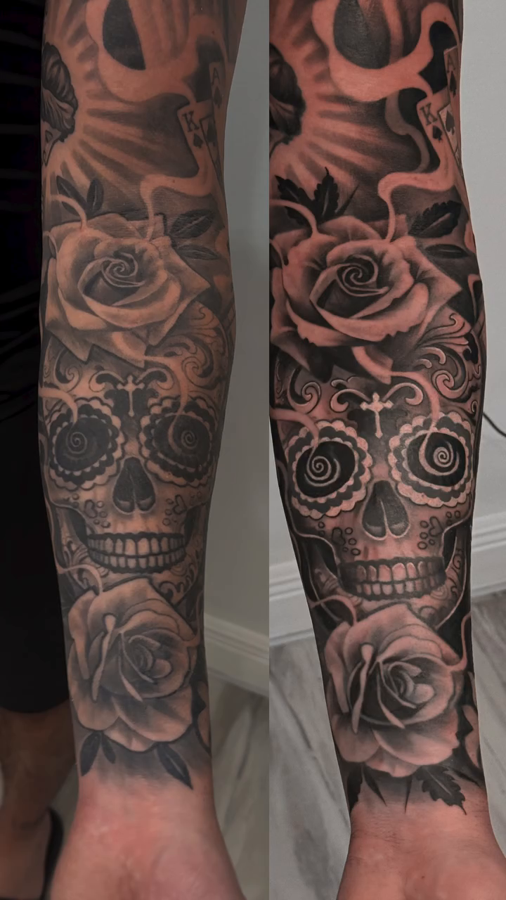 Tattoo by @artemtom — black_and_grey, realism