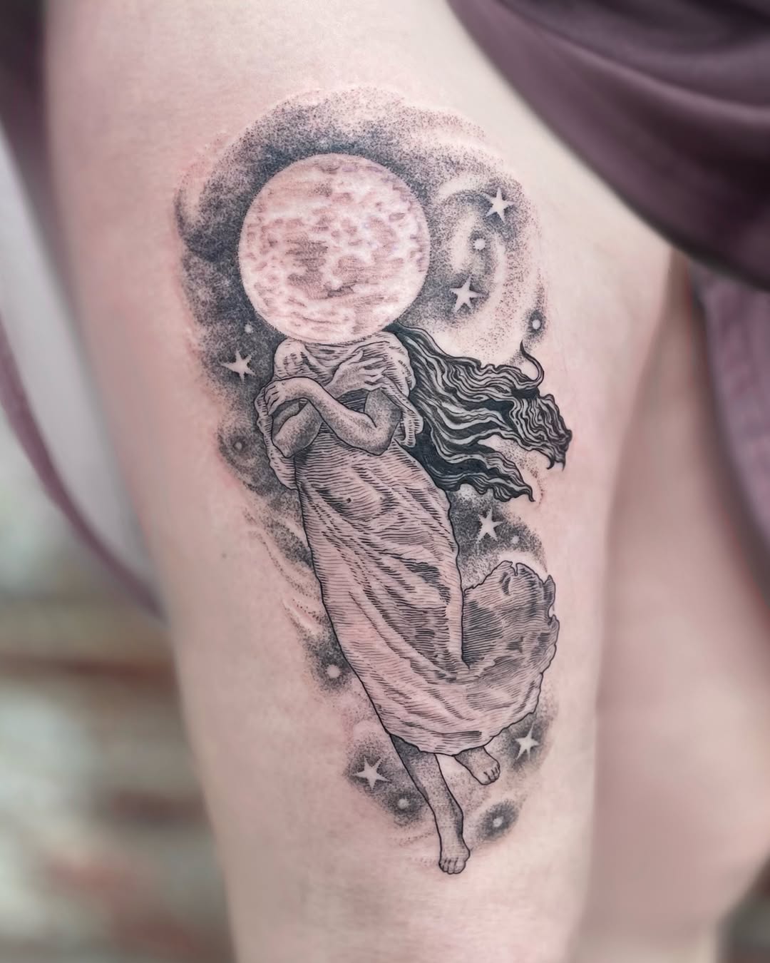 Tattoo by @ponycarttattoo — black_and_grey, realism