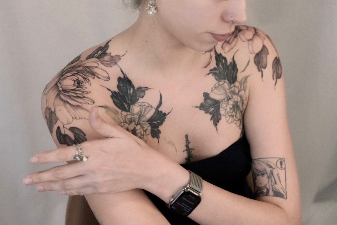 Tattoo by @joyxtattoo — black_and_grey, illustrative