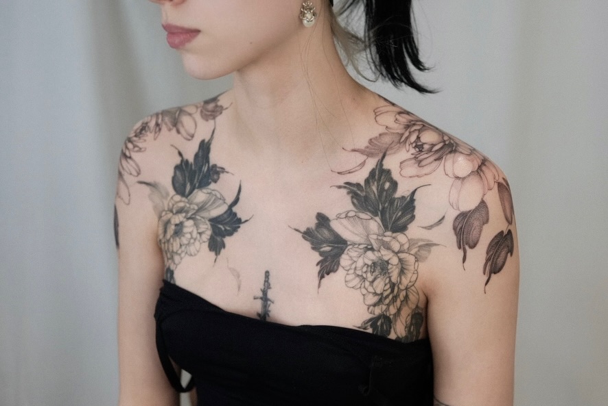 Tattoo by @joyxtattoo — black_and_grey, illustrative
