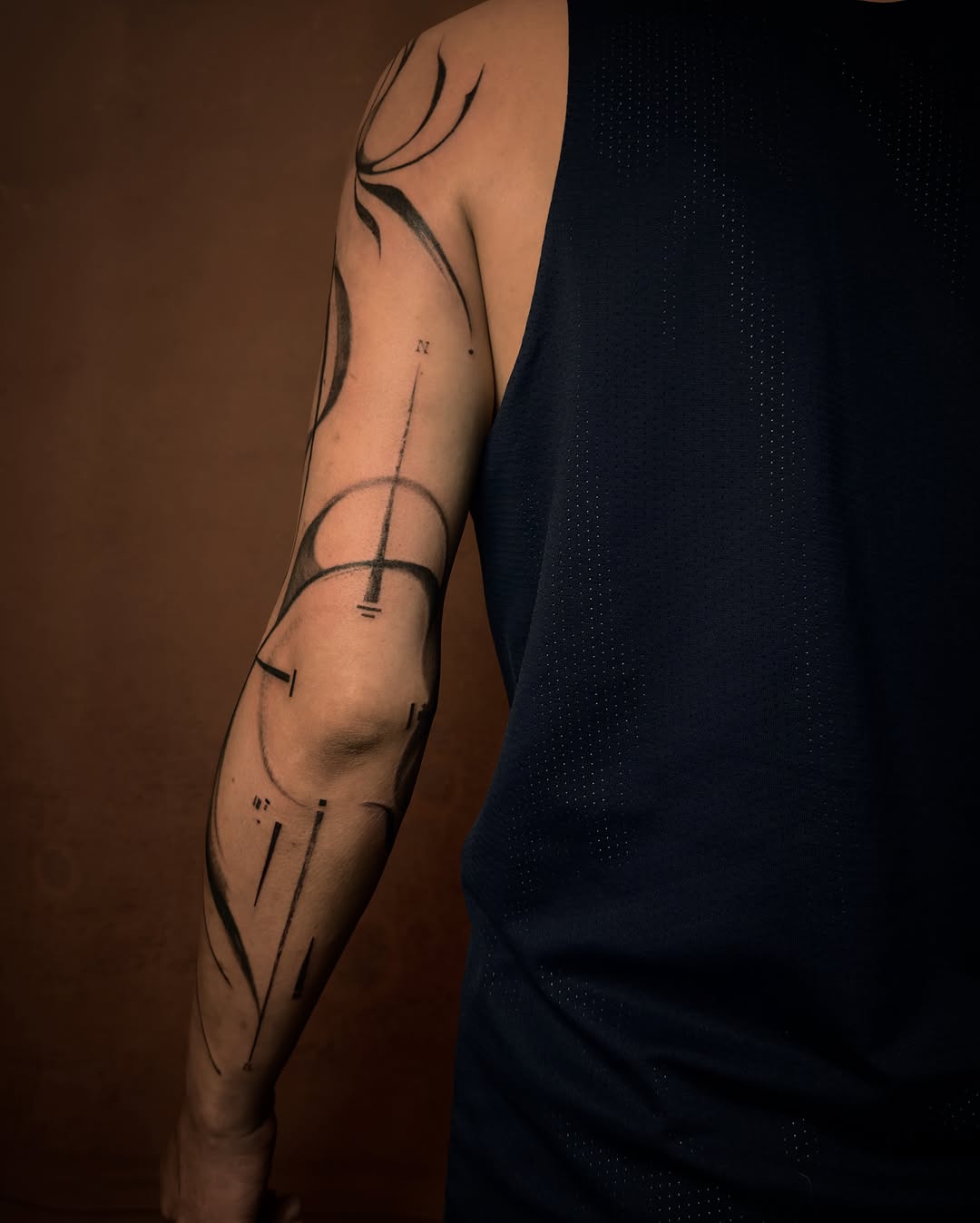 Tattoo by @goatmag.azine — blackwork, geometric