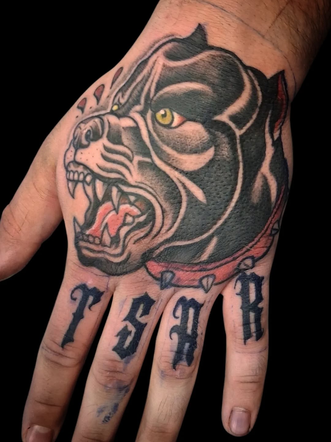 Tattoo by @powetattoos — american_traditional, lettering_script