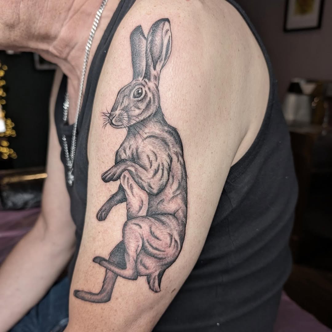 Tattoo by @mimtheyertattoos — realism, black_and_grey