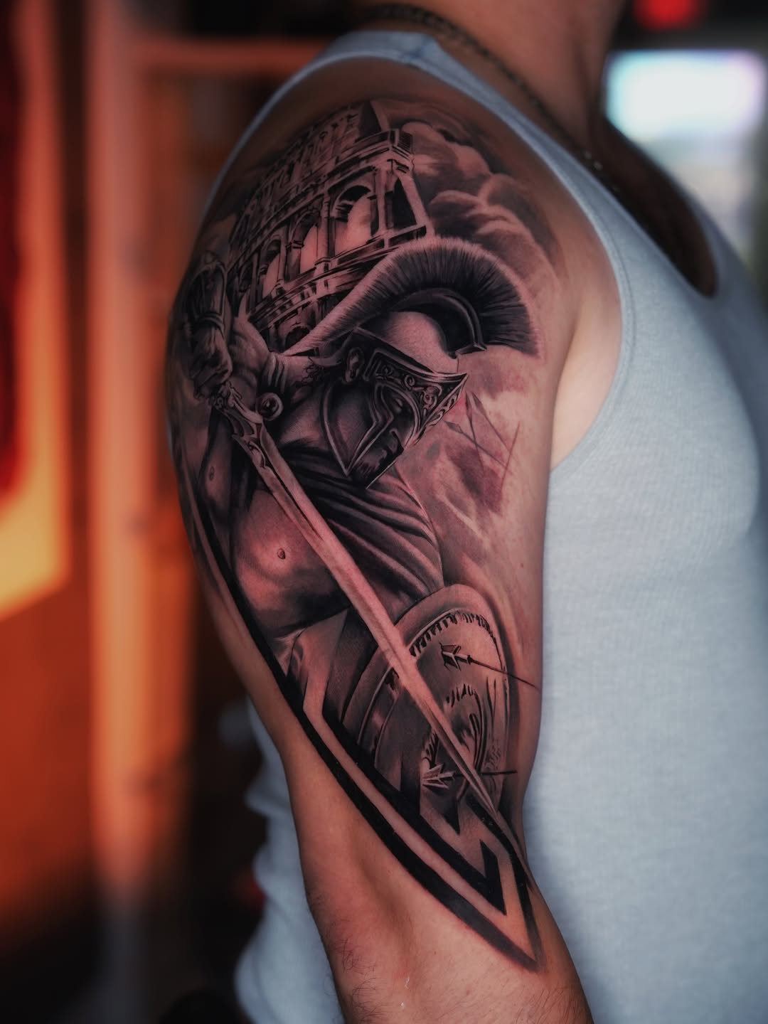 Tattoo by @arttattooandres — realism, black_and_grey