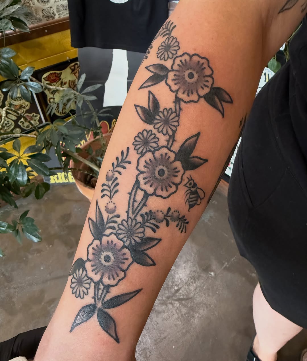 Tattoo by @morganhabe — american_traditional, black_and_grey