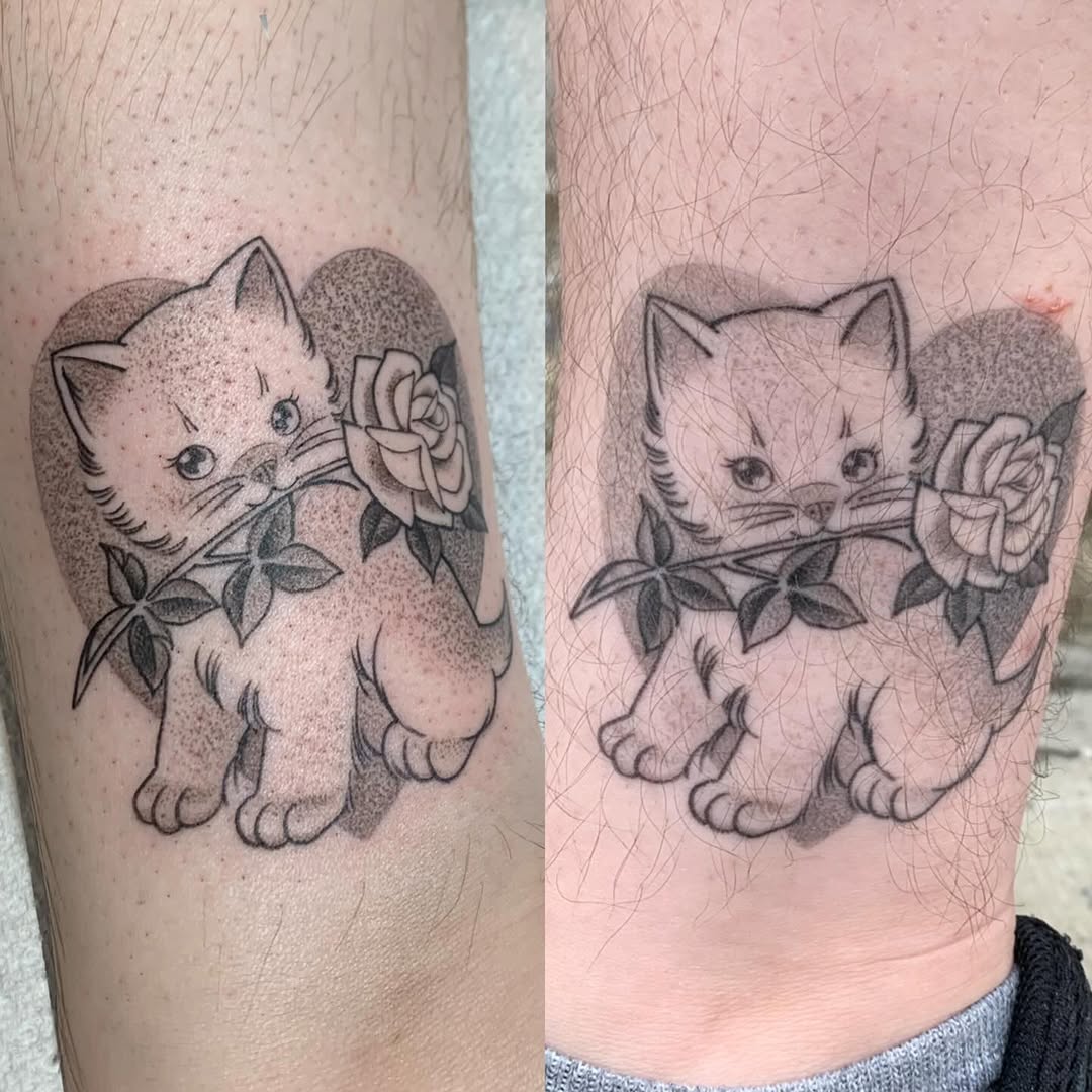 Tattoo by @tabby_wirebach_tattoos — black_and_grey, fine_line