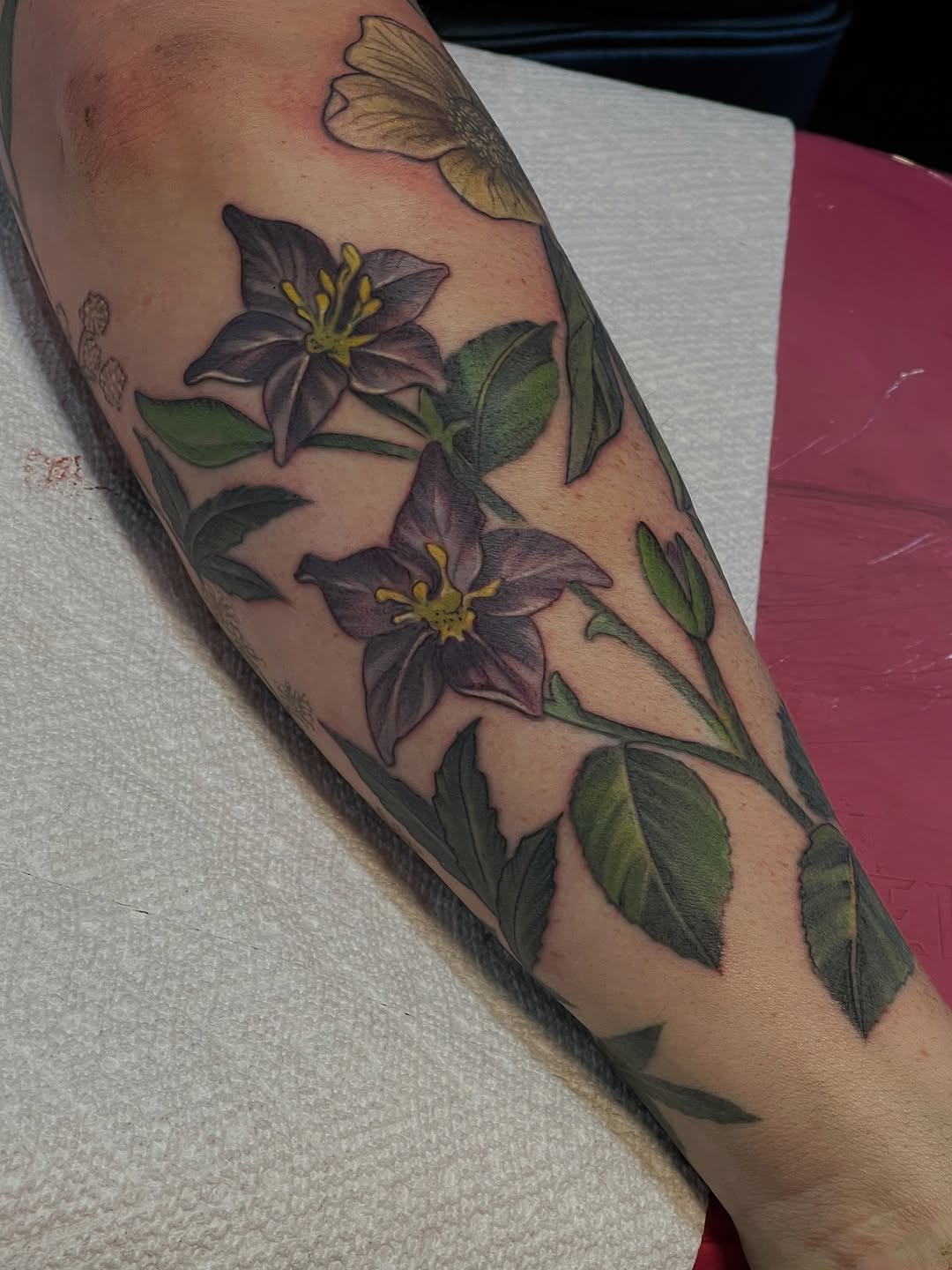 Tattoo by @courtneyann_arts — realism, botanical