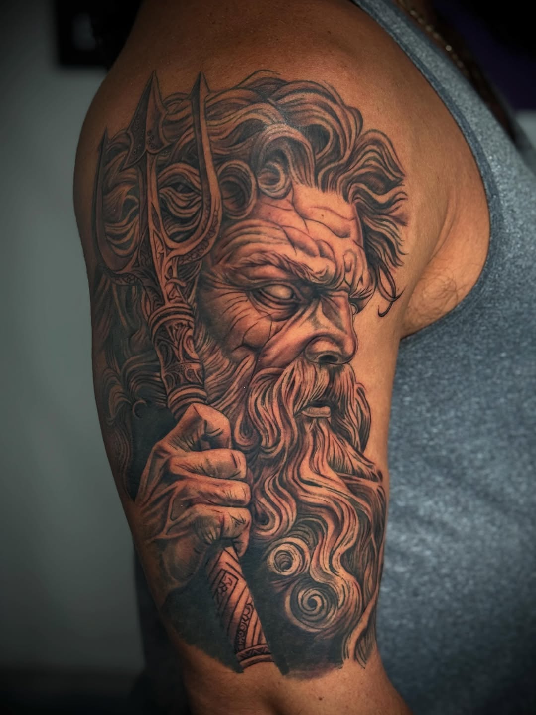 Tattoo by @chino_inks โ realism, black_and_grey