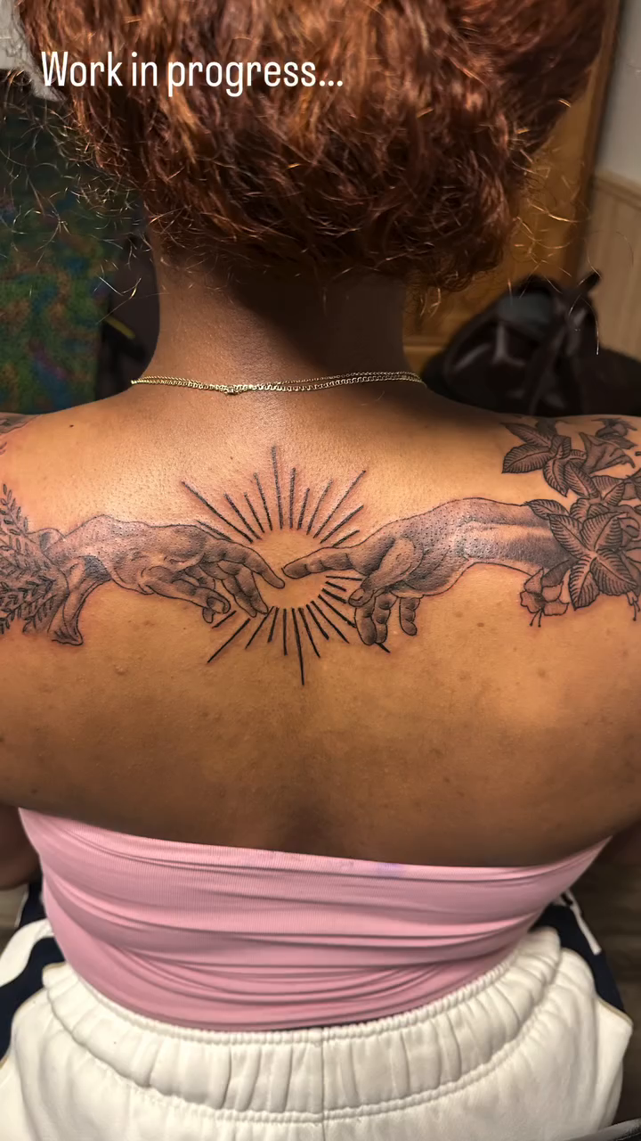 Tattoo by @zurctattooer_engel โ black_and_grey, realism