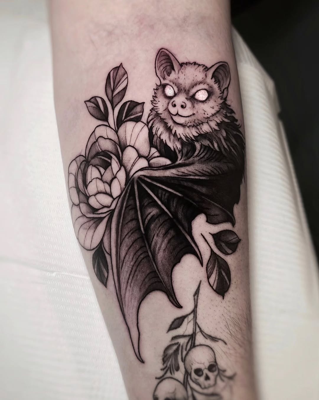 Tattoo by @zombrietattoos — illustrative, black_and_grey
