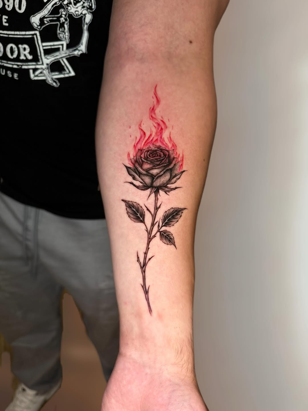 Tattoo by @ingridrojas_tattoo — black_and_grey