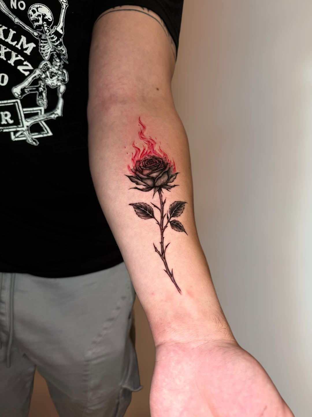 Tattoo by @ingridrojas_tattoo — black_and_grey
