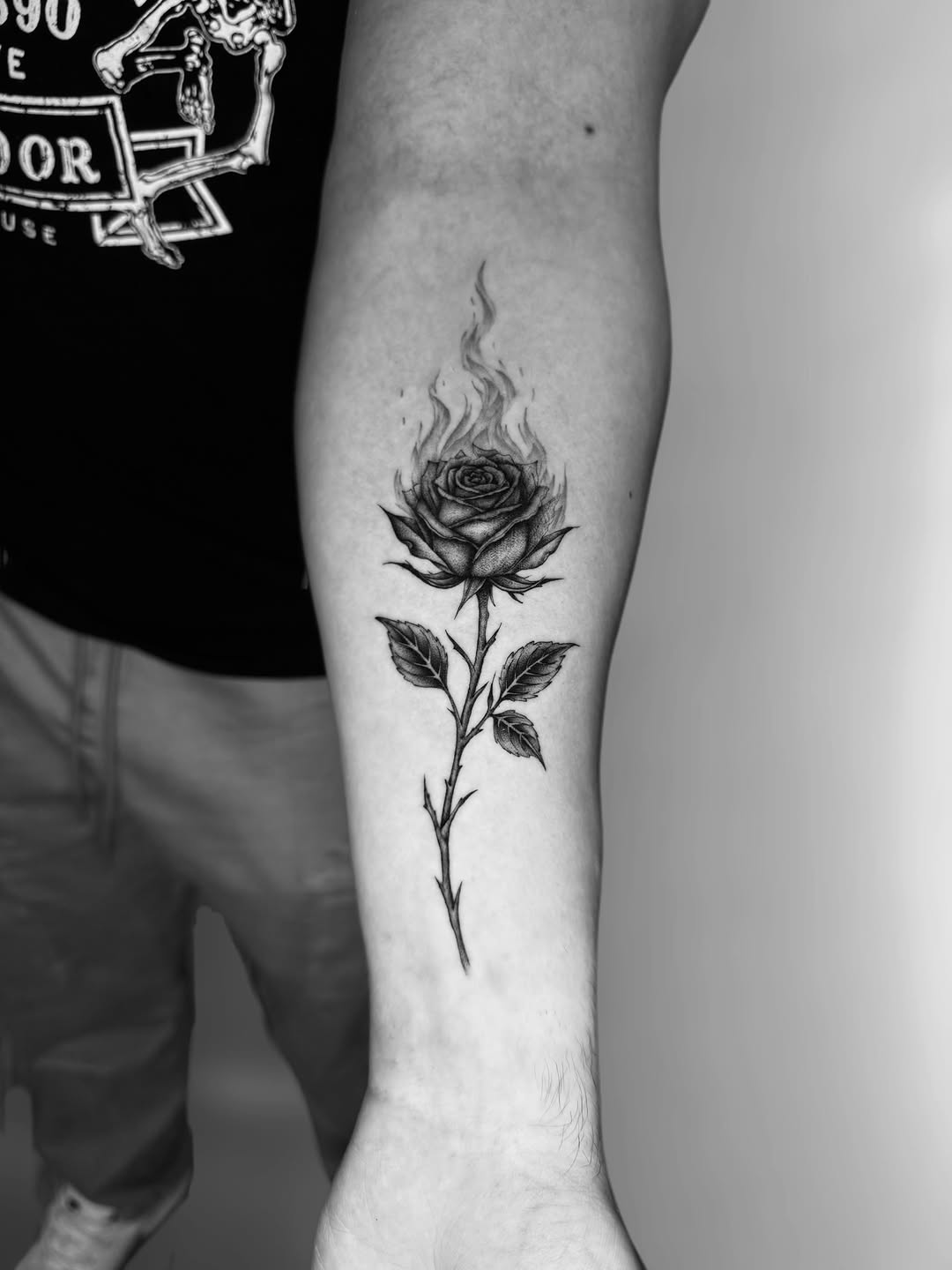 Tattoo by @ingridrojas_tattoo — black_and_grey, realism