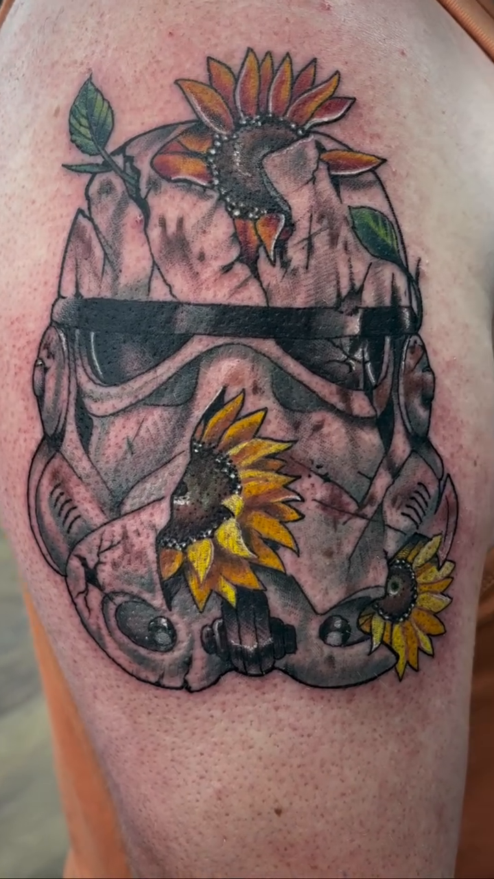 Tattoo by @robbiereeltattoo — illustrative, realism