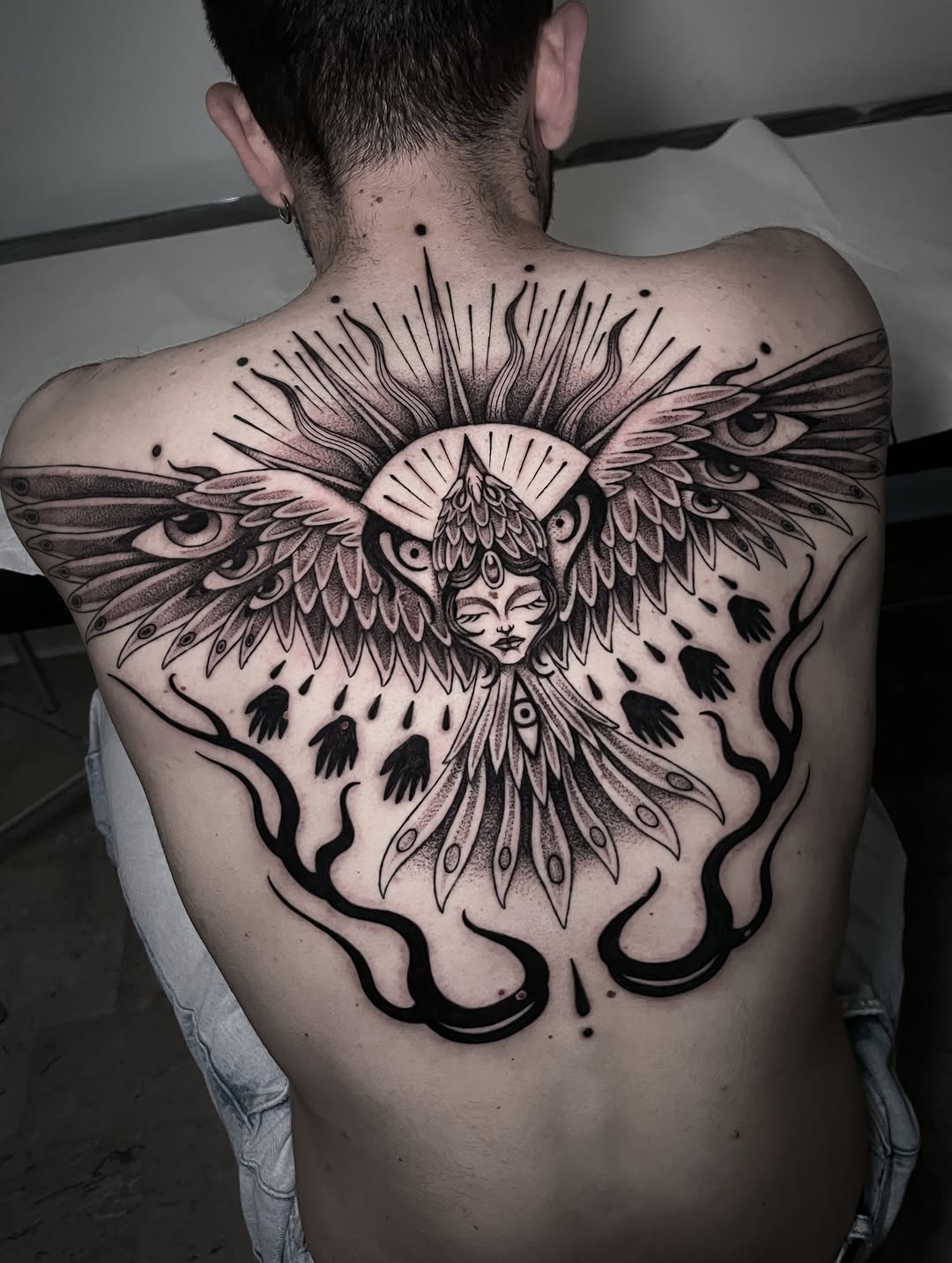 Tattoo by @arterego.ttt โ black_and_grey, illustrative