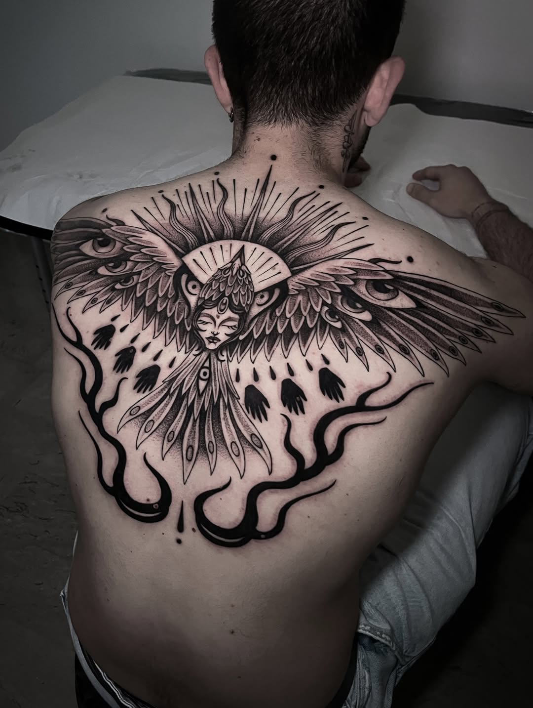Tattoo by @arterego.ttt โ black_and_grey, illustrative