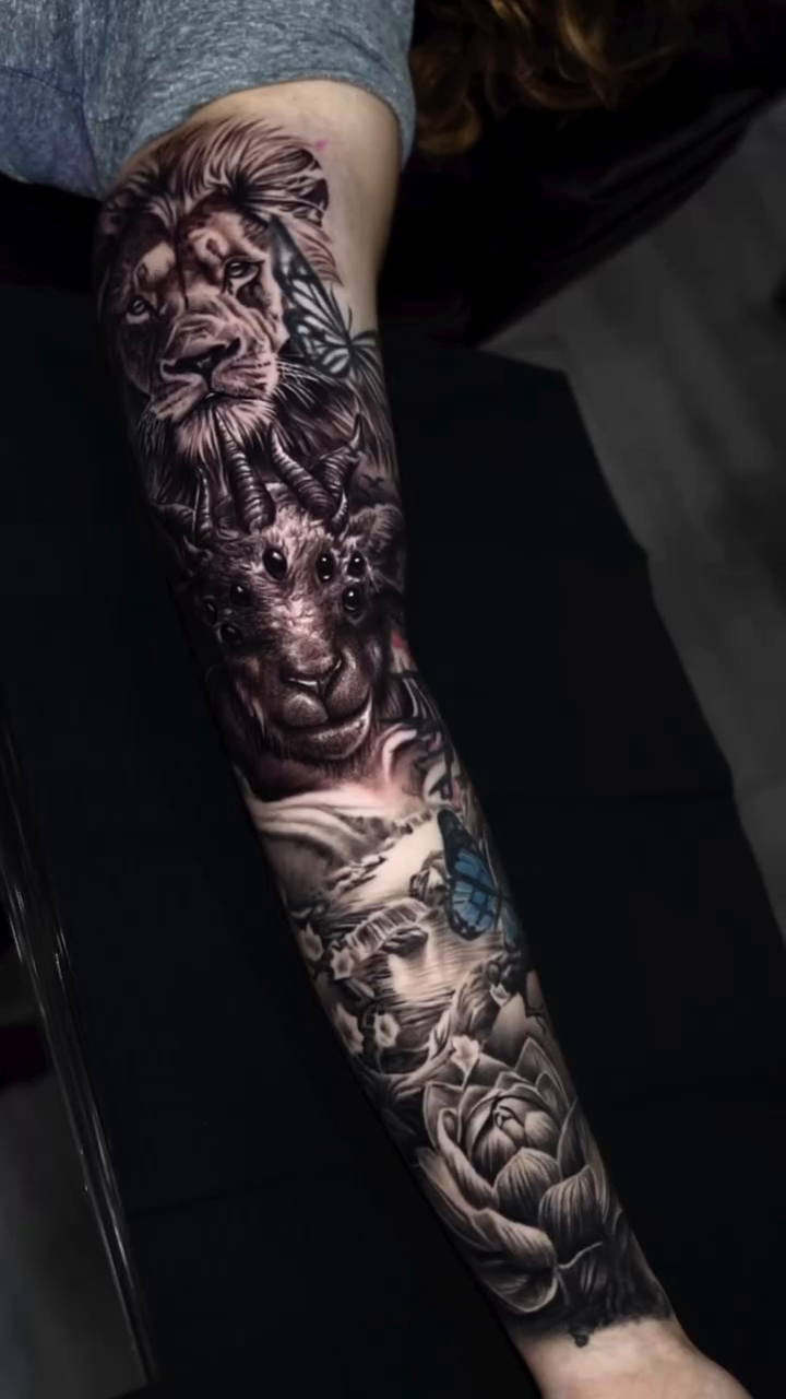 Tattoo by @blessed_ink23 β black_and_grey, realism