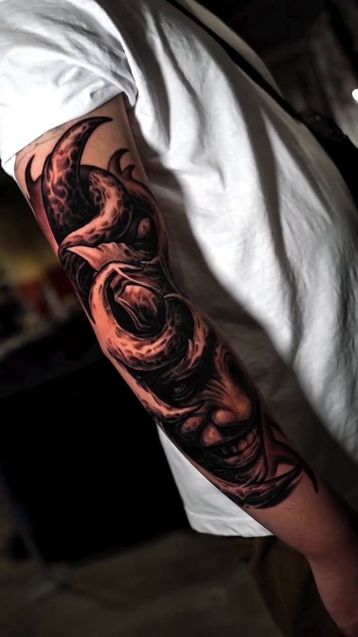 Tattoo by @markink__ — dark_realism, black_and_grey