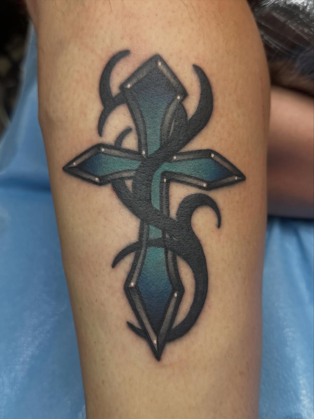 Tattoo by @gypsymaverick_ — blackwork, ornamental
