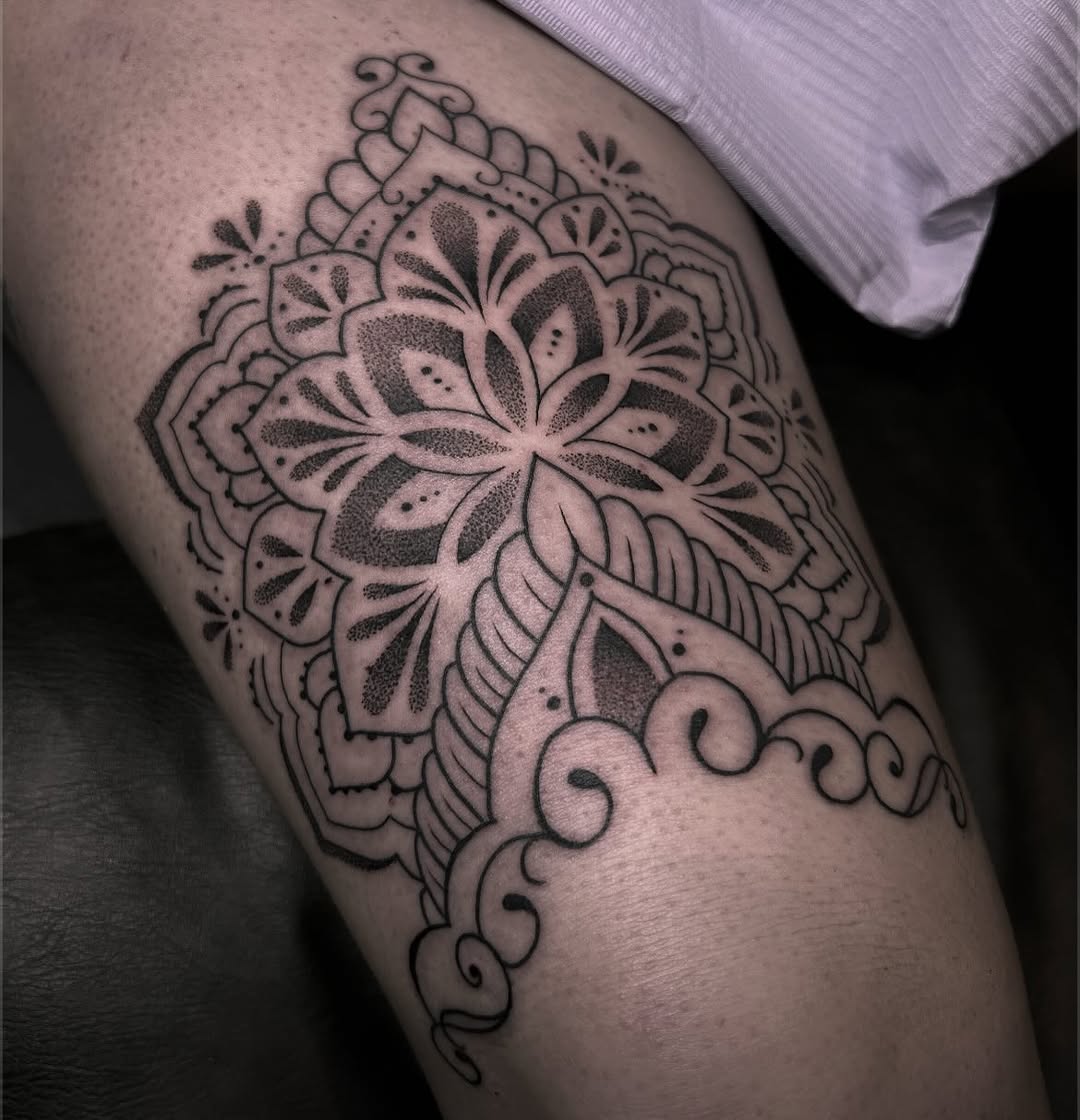 Tattoo by @tattoosbyanna_ — ornamental, dotwork