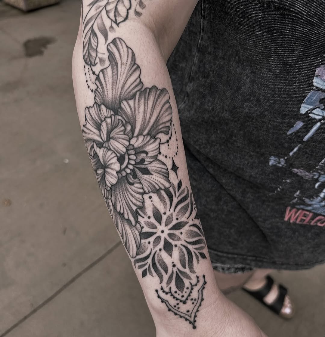 Tattoo by @tattoosbyanna_ — black_and_grey, ornamental