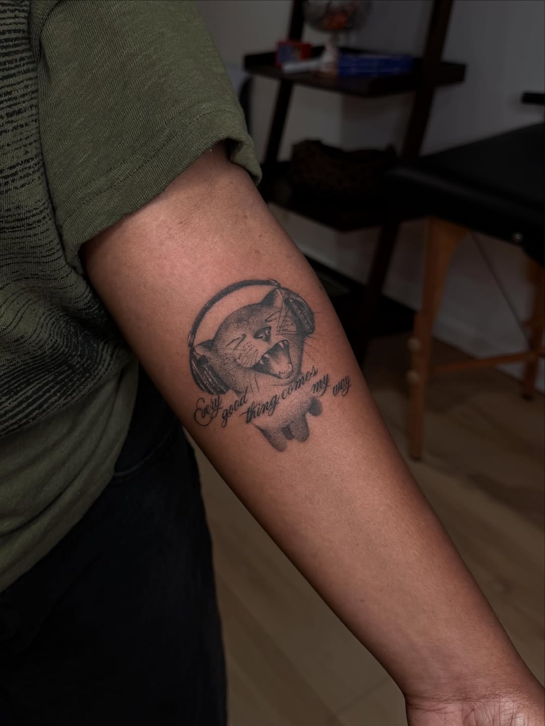 Tattoo by @oneheavytatty — lettering_script