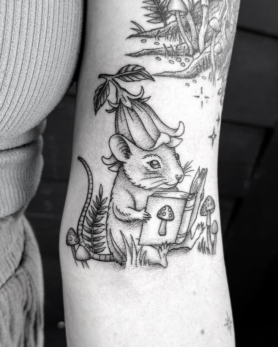 Tattoo by @breezytucker — dotwork