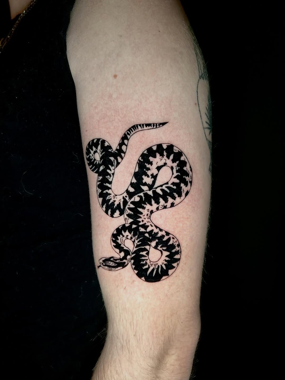 Tattoo by @kb_inkatl — blackwork