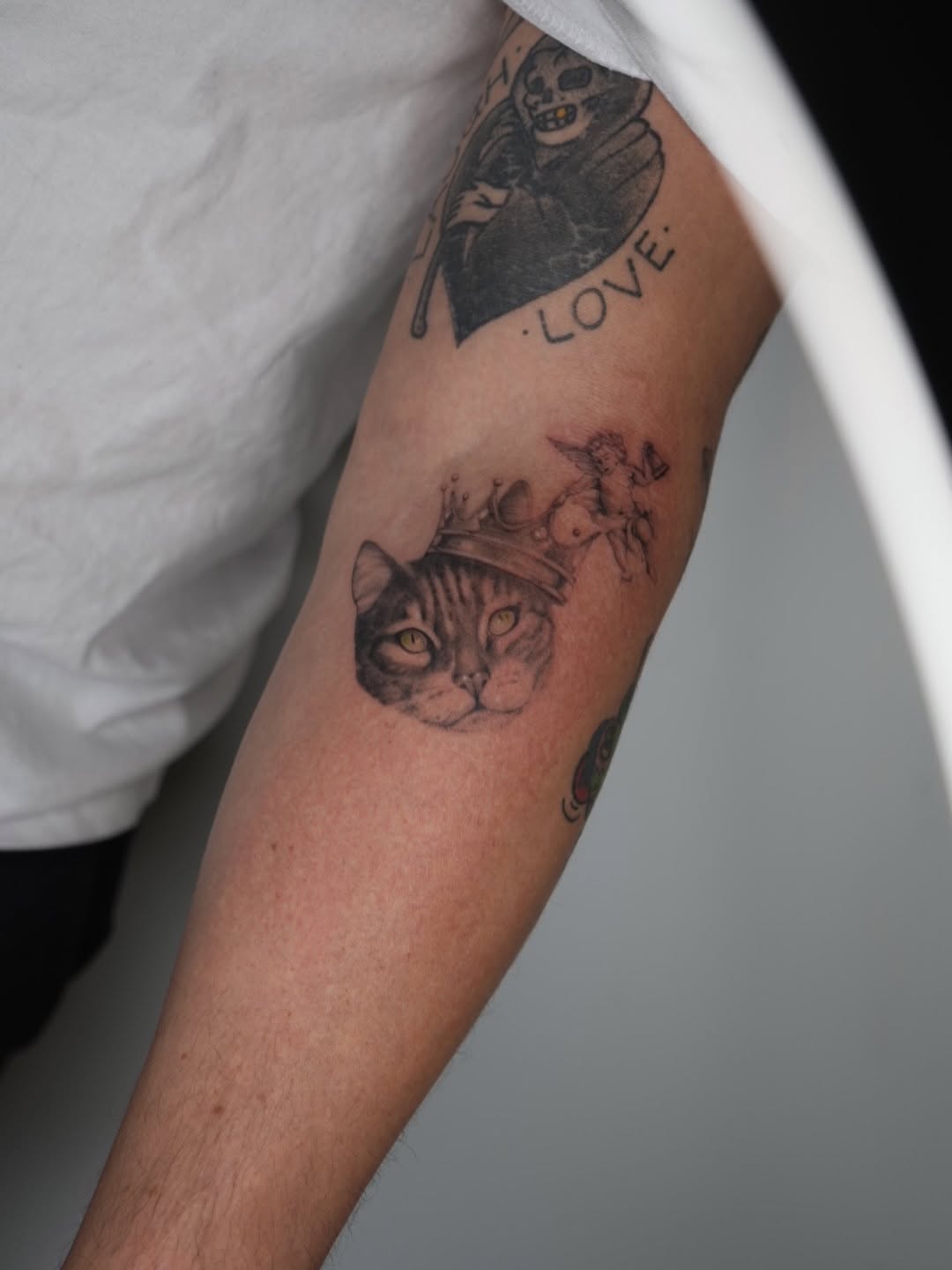 Tattoo by @funch.tattooer — black_and_grey, illustrative