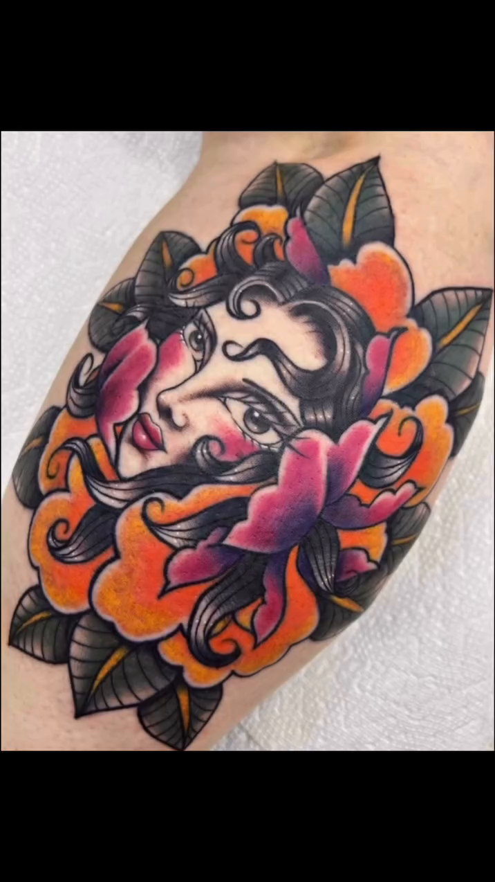 Tattoo by @threeofdaggers — american_traditional, illustrative