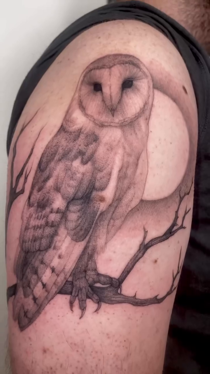 Tattoo by @alexaviolet.ink — realism, black_and_grey