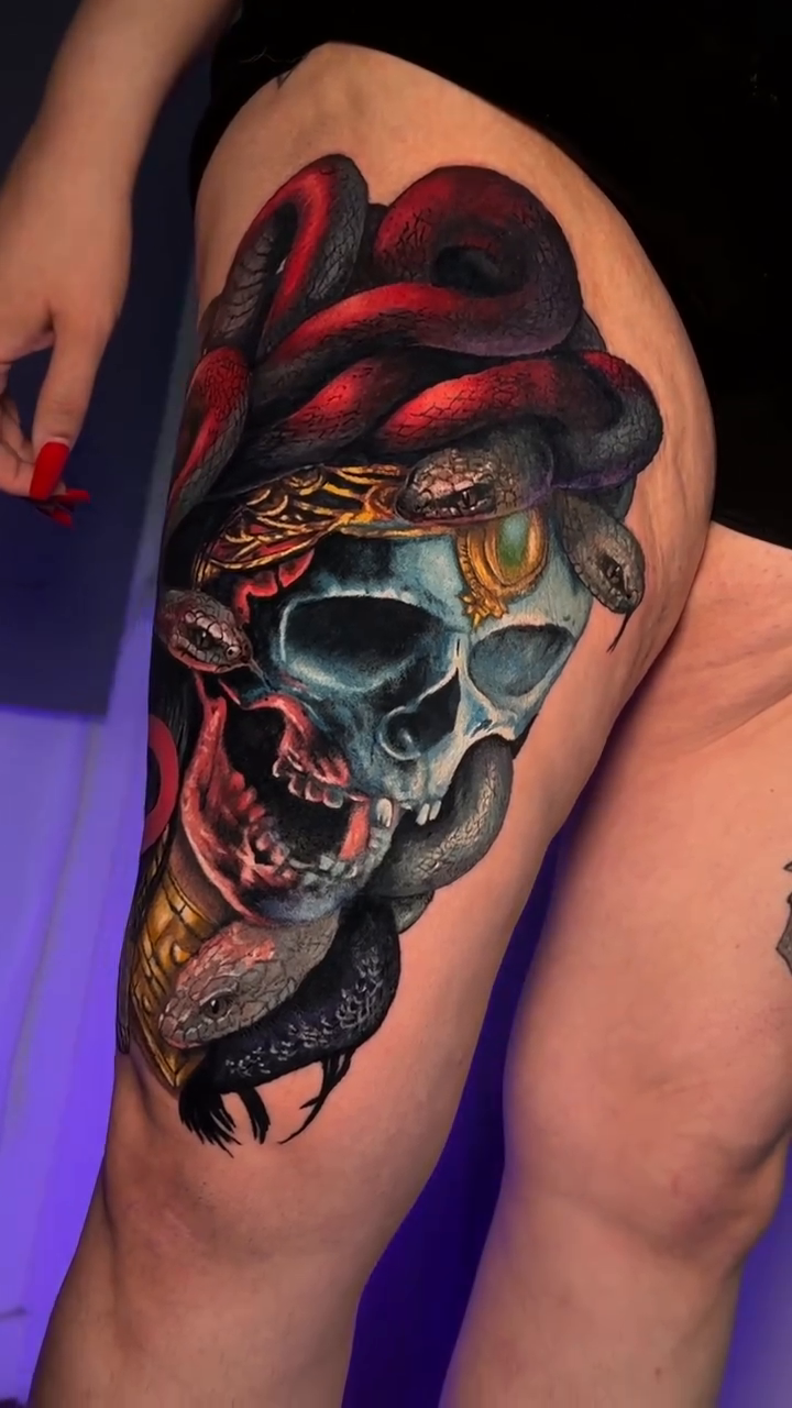 Tattoo by @katenski.ink โ realism, dark_realism