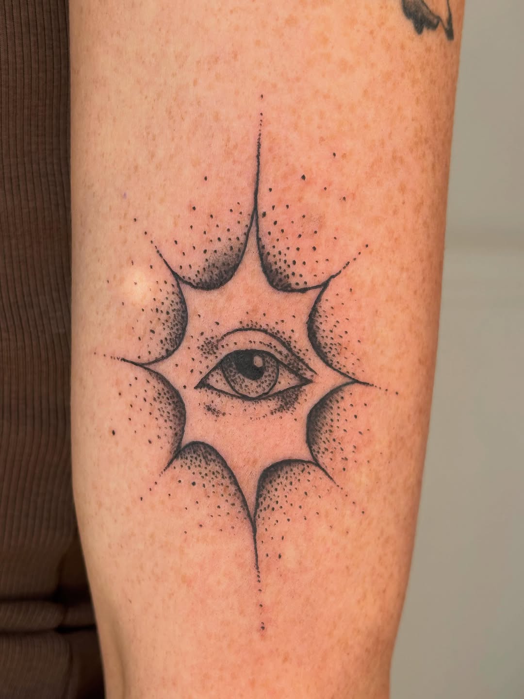 Tattoo by @belmont.studios — dotwork