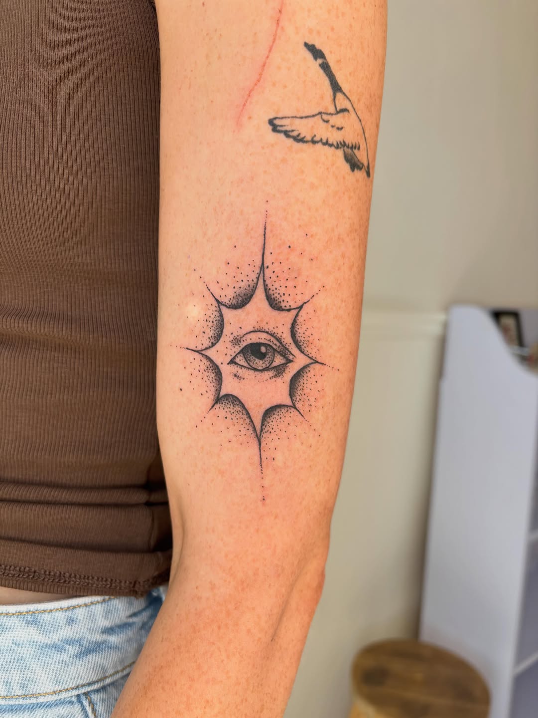 Tattoo by @belmont.studios — dotwork
