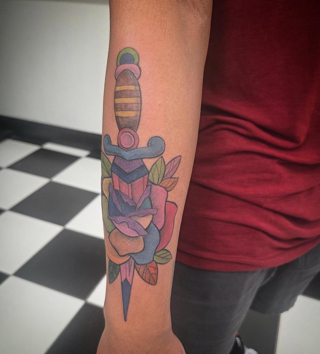 Tattoo by @berryblues β american_traditional, illustrative