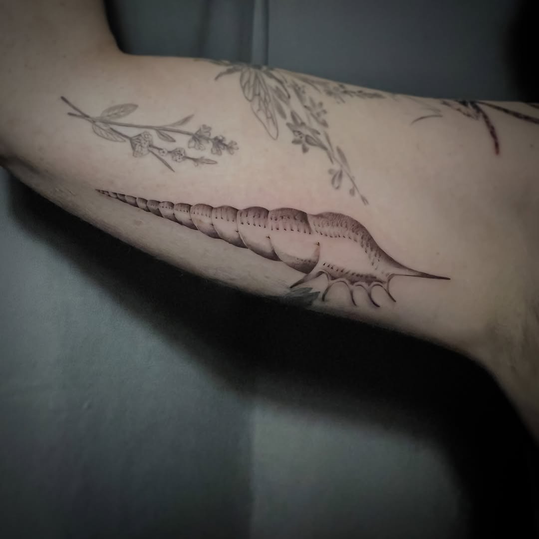 Tattoo by @southpaw.stipple โ black_and_grey, realism