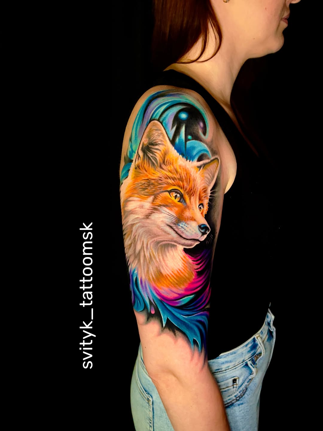 Tattoo by @svityk_tattoomsk — realism, trash_polka