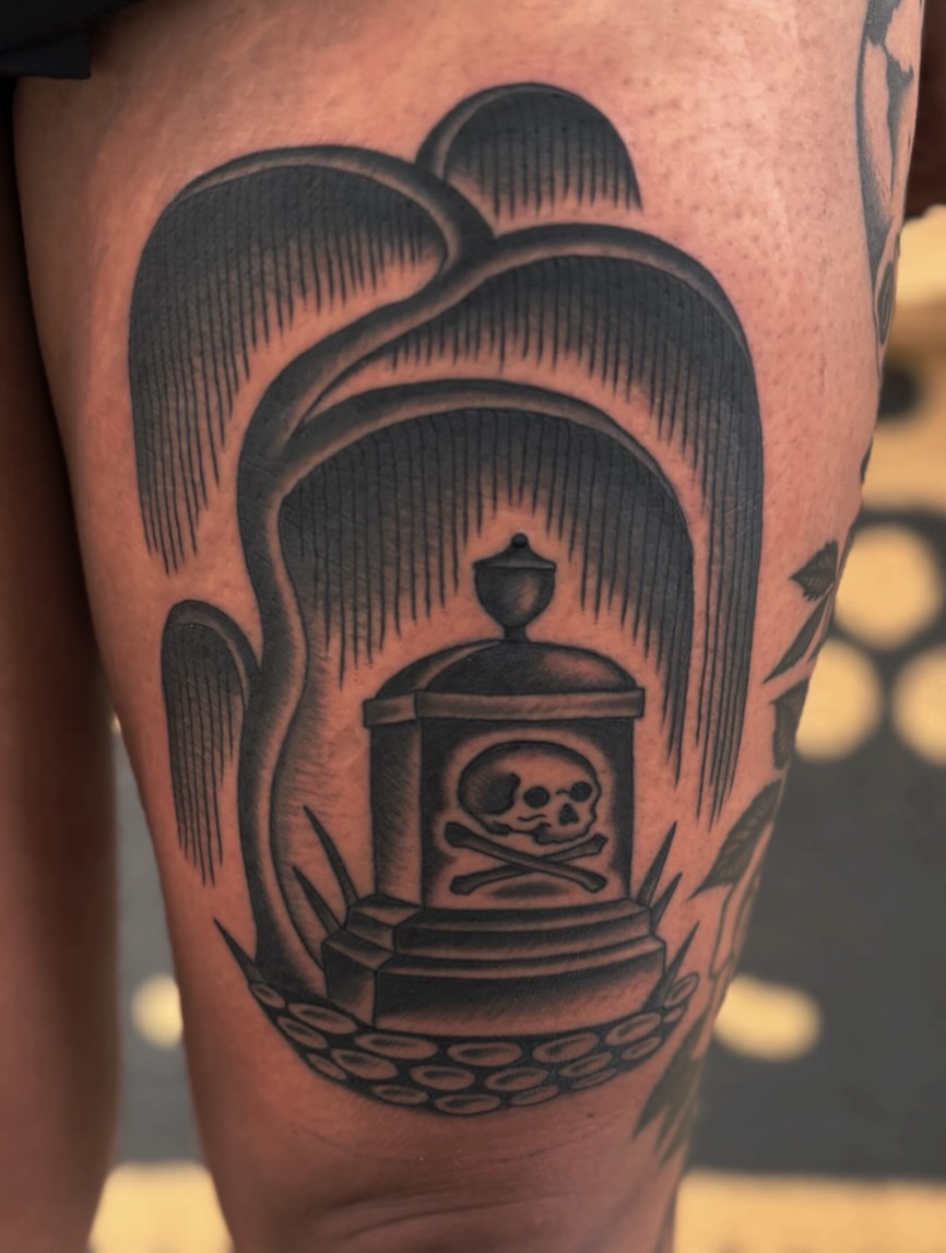 Tattoo by @j.r.smith____ — american_traditional, black_and_grey