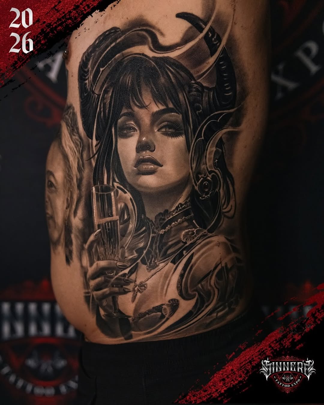 Tattoo by @tattoosbychino โ realism, black_and_grey