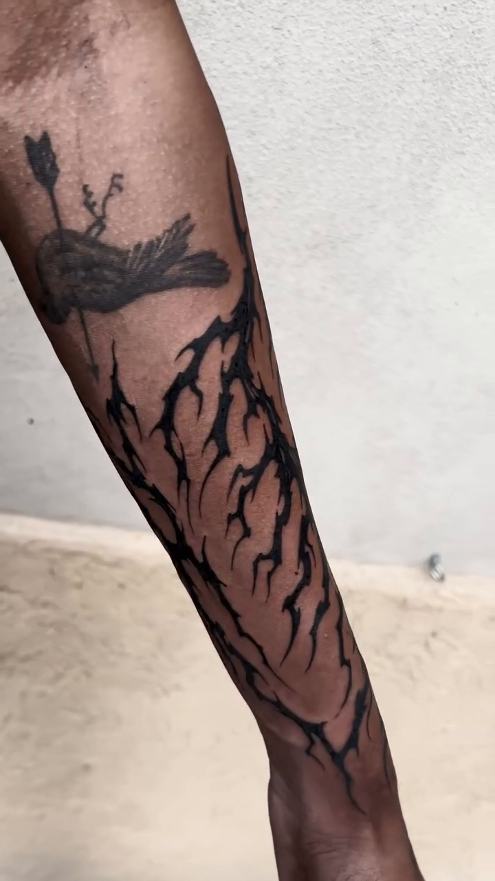 Tattoo by @otherself.tattoo — blackwork