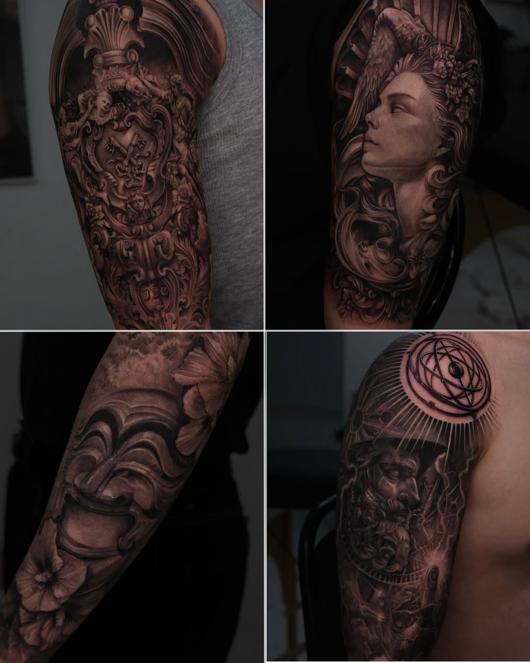 Tattoo by @gisoo.tat β realism, black_and_grey