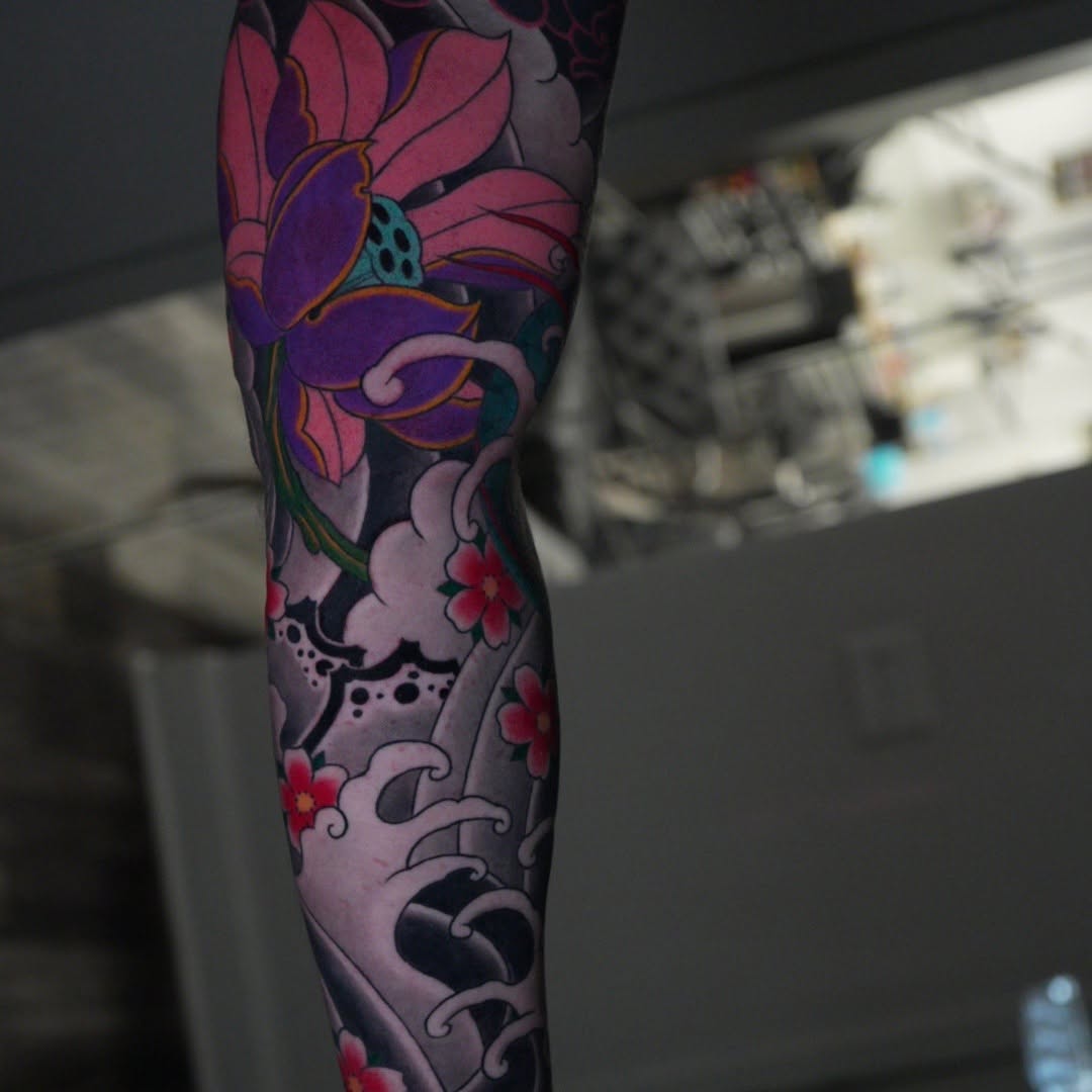 Tattoo by @tattsbyethan_ — japanese_irezumi, black_and_grey