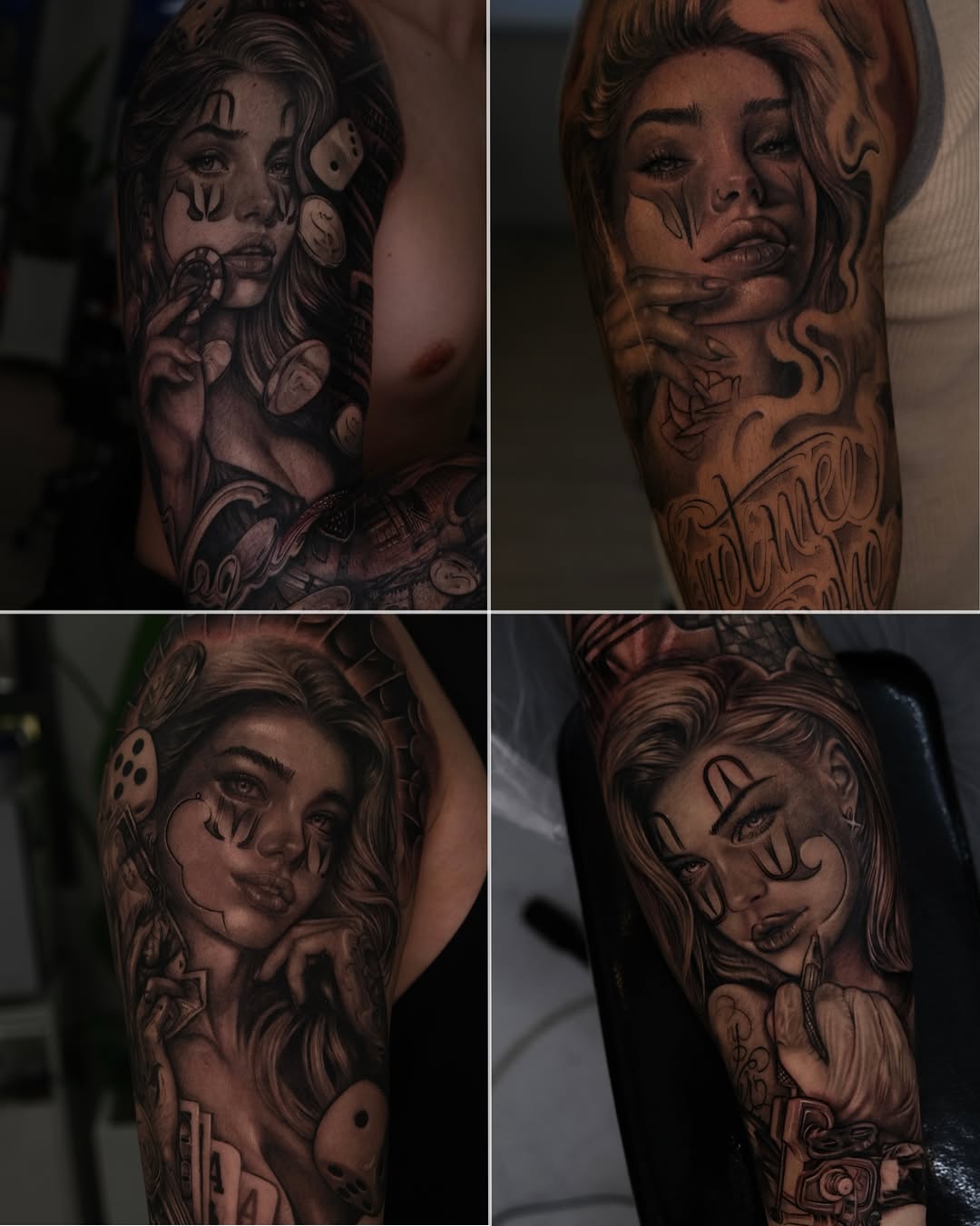 Tattoo by @gisoo.tat β realism, black_and_grey