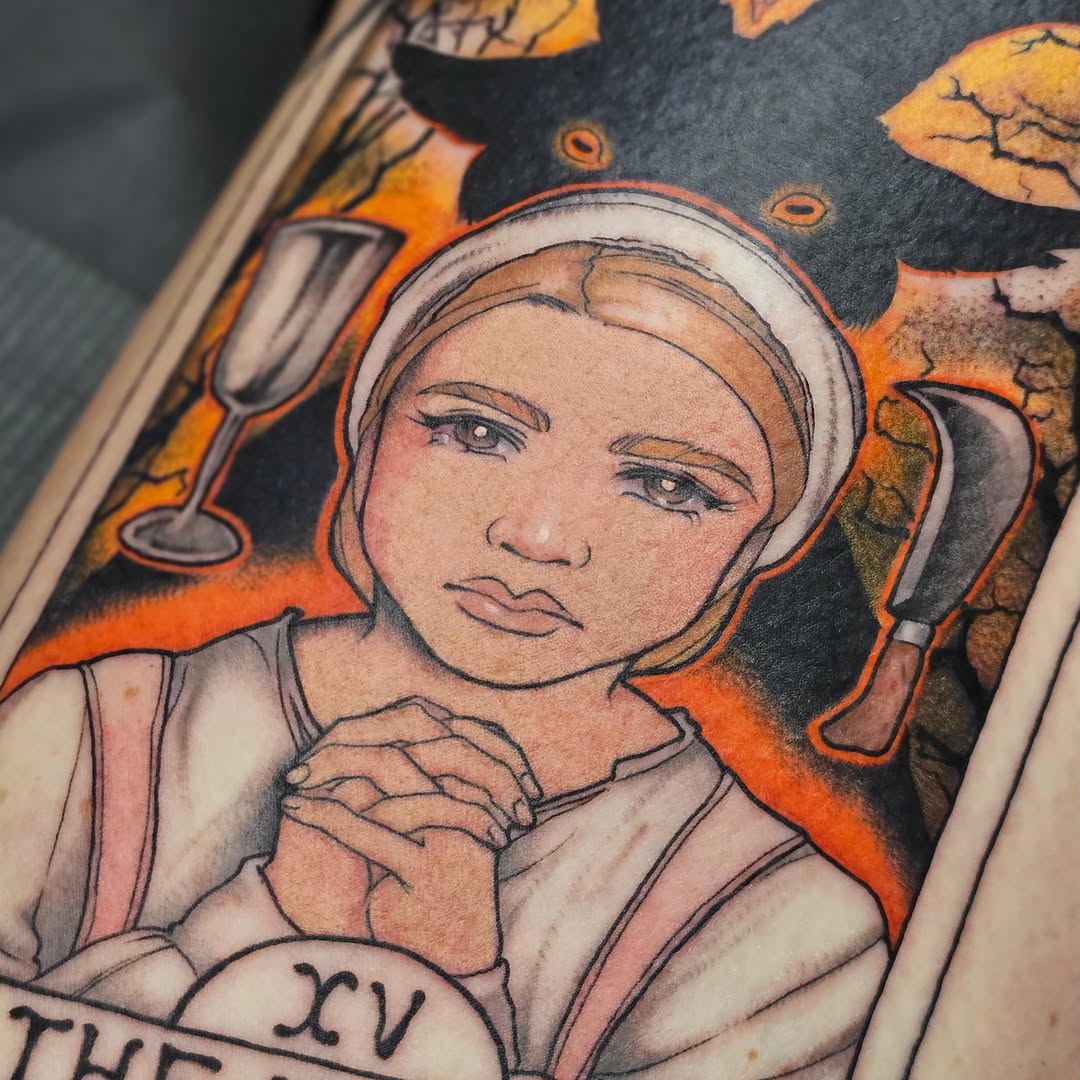 Tattoo by @tatoutofhell — illustrative, chicano