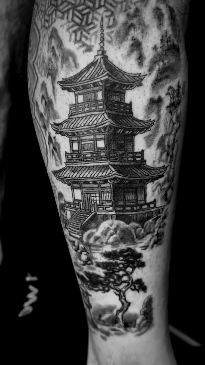 Tattoo by @clack.clack.clack — japanese_irezumi, black_and_grey