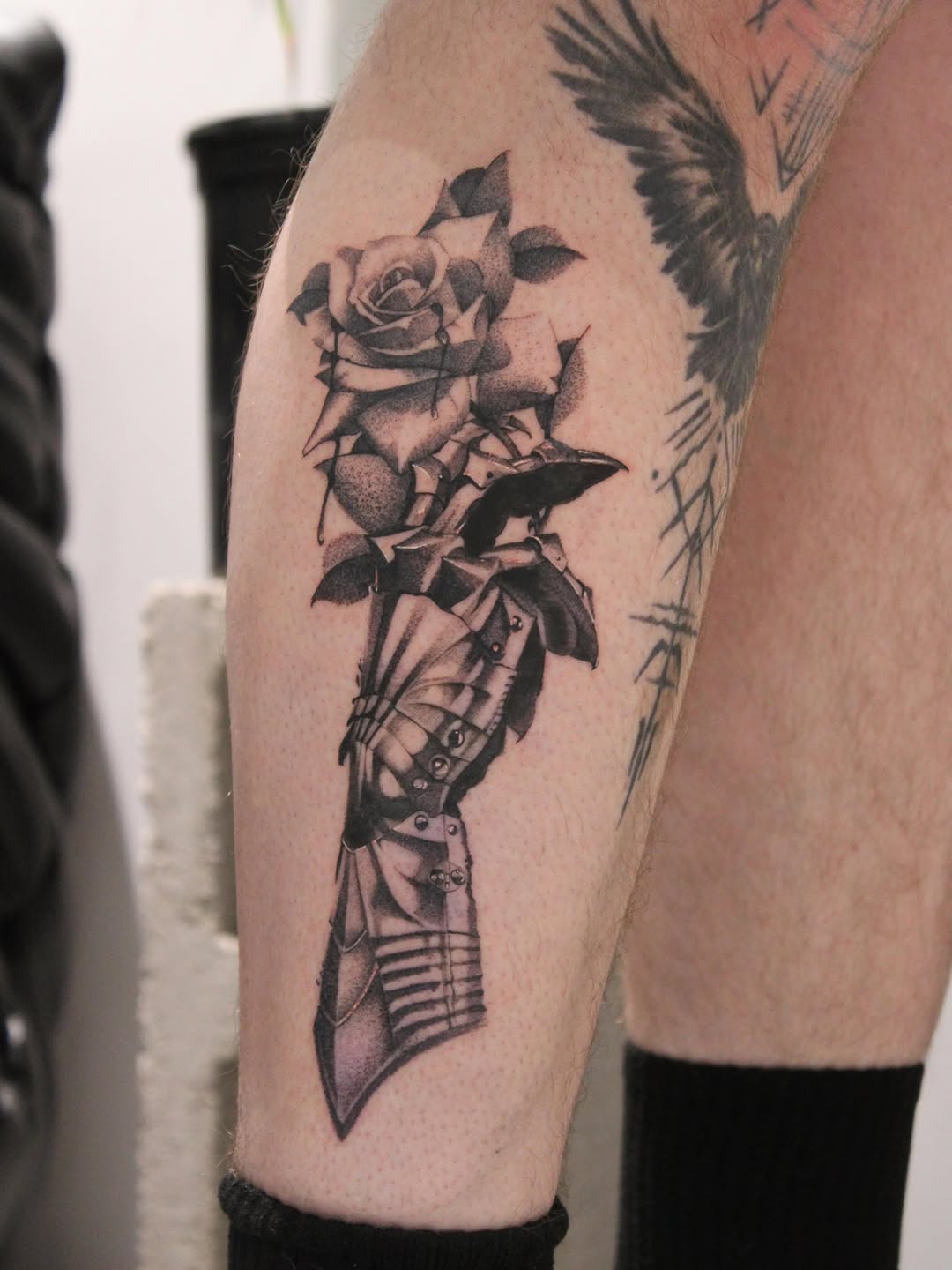 Tattoo by @jaymarietattoos — realism, black_and_grey