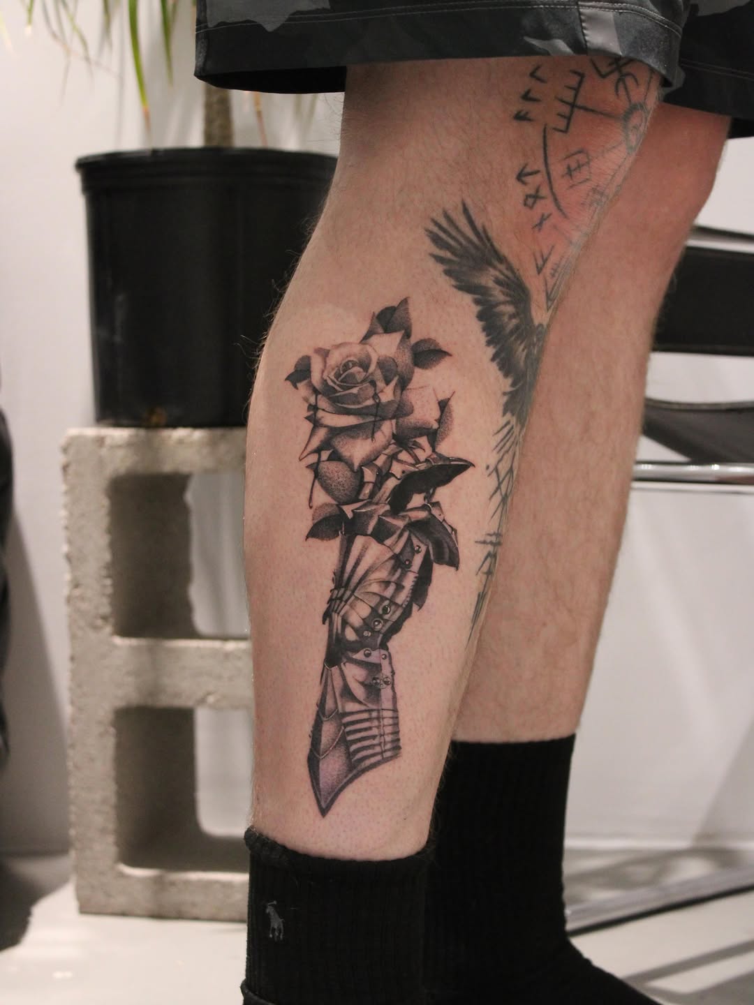 Tattoo by @jaymarietattoos — black_and_grey, realism